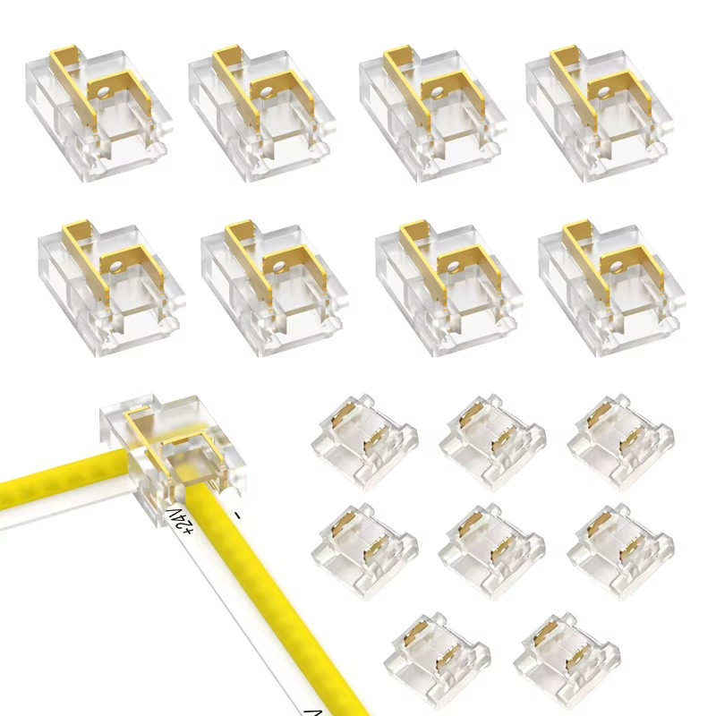 2 Pin 12-Function Quick Connector for 8mm IP20 Single Colour COB/SMD Tape 2 Pin 12-Function Quick Connector for 8mm IP20 Single Colour COB/SMD Tape