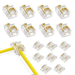 2 Pin 12-Function Quick Connector for 10mm IP20 Single Colour COB/SMD Tape 2 Pin 12-Function Quick Connector for 10mm IP20 Single Colour COB/SMD Tape