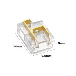 2 Pin 12-Function Quick Connector for 10mm IP20 Single Colour COB/SMD Tape