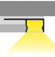1m U180-Tile LED profile (anodized, silver), set with cover 1m U180-Tile LED profile (anodized, silver), set with cover