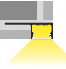1m U180-Tile LED profile (anodized, silver), set with cover 1m U180-Tile LED profile (anodized, silver), set with cover