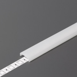 1m U180-Tile LED profile (anodized, silver), set with cover 1m U180-Tile LED profile (anodized, silver), set with cover