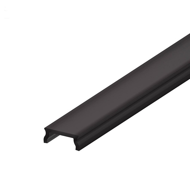 2m painted black 7x7mm ME2 surface LED aluminium extrusion with diffuser 2m painted black 7x7mm ME2 surface LED aluminium extrusion with diffuser