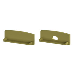2m gold painted EW2 LED Aluminium U-profile with diffuser 2m gold painted EW2 LED Aluminium U-profile with diffuser