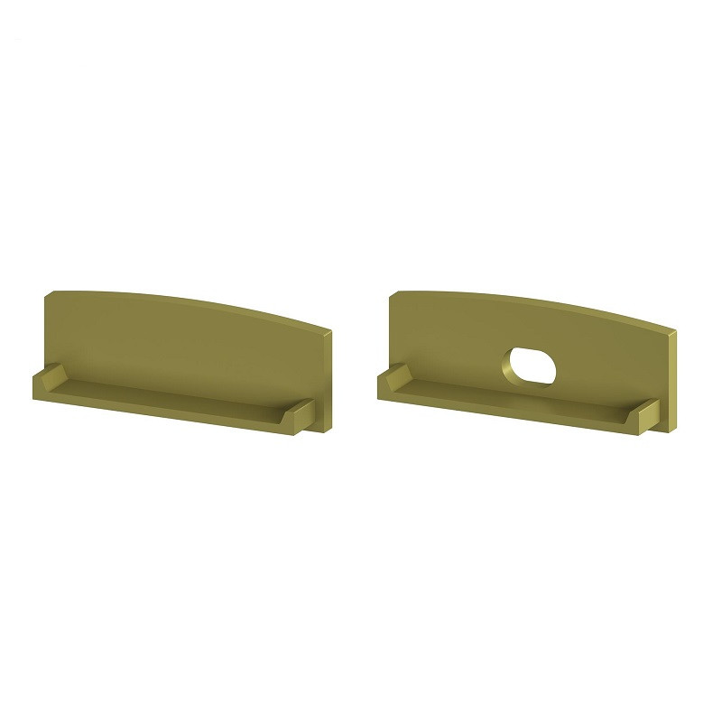 2m gold painted EW2 LED Aluminium U-profile with diffuser 2m gold painted EW2 LED Aluminium U-profile with diffuser