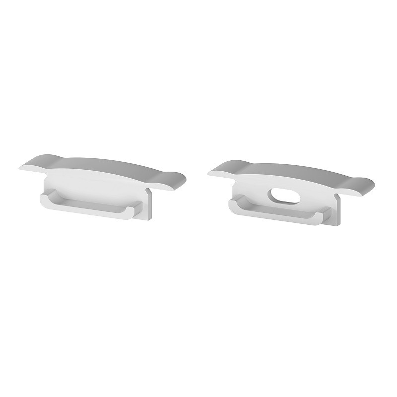 2m recessed LED aluminium channel EW1, anodized silver, with diffuser 2m recessed LED aluminium channel EW1, anodized silver, with diffuser