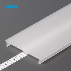 2m TS53 LED profile (anodized, black) 53mm x 53mm, set with diffuser and complementary profile 2m TS53 LED profile (anodized, black) 53mm x 53mm, set with diffuser and complementary profile