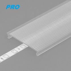 2m TS53 LED profile (anodized, black) 53mm x 53mm, set with diffuser and complementary profile 2m TS53 LED profile (anodized, black) 53mm x 53mm, set with diffuser and complementary profile