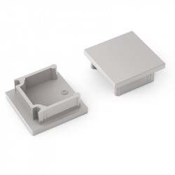 3m LED profile TH2 (anodized, silver), set with cover 3m LED profile TH2 (anodized, silver), set with cover