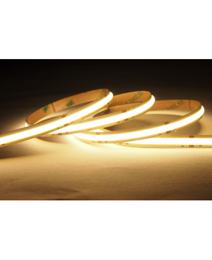 24VDC 5000K 18W/m COB LED tape with bounding walls 5m (90W) Pro series 24VDC 5000K 18W/m COB LED tape with bounding walls 5m (90W) Pro series