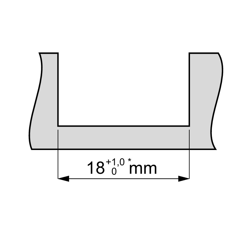 2m silver anodized recessed DL1 LED aluminium extrusion with diffuser 2m silver anodized recessed DL1 LED aluminium extrusion with diffuser