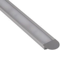 2m silver anodized recessed DL1 LED aluminium extrusion with diffuser 2m silver anodized recessed DL1 LED aluminium extrusion with diffuser
