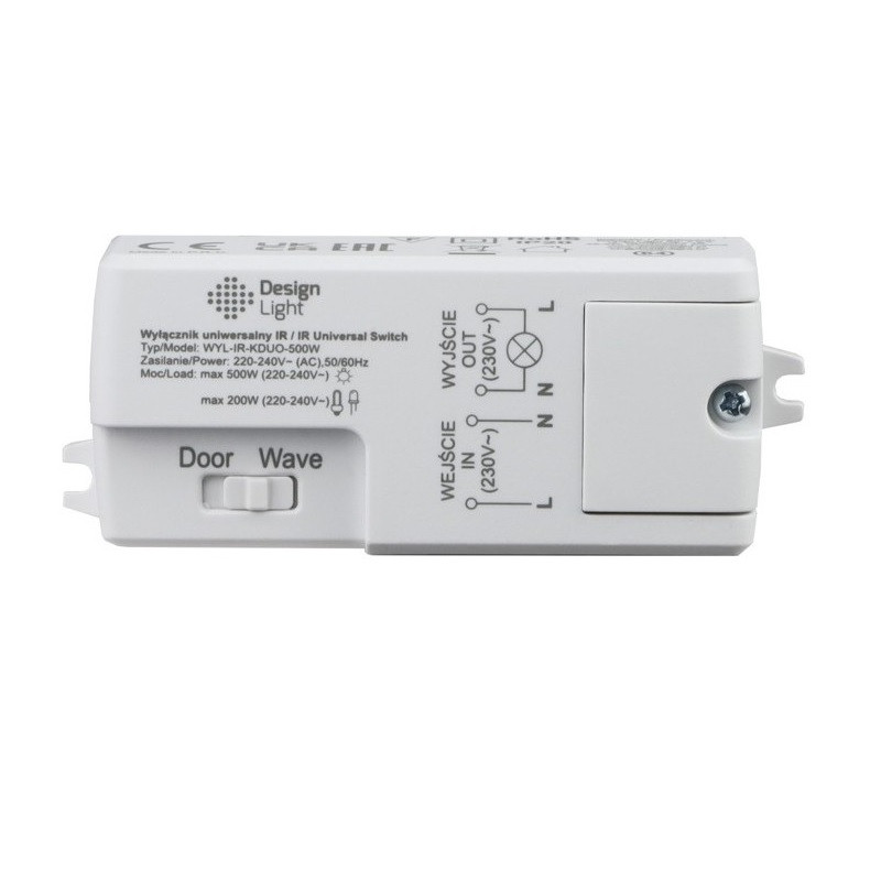 500W 220-240V IR K DUO, 2-in-1 (Move/Door) Mini Recessed/Surface Mount Cabinet Infra-red IR Sensor Switch 500W 220-240V IR K DUO, 2-in-1 (Move/Door) Mini Recessed/Surface Mount Cabinet Infra-red IR Sensor Switch