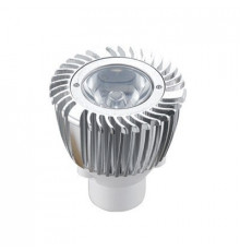 1W MR11 GU4 12V LED Spot Lamp, Silver, Warm White, non-dimmable