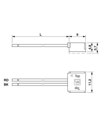 Printed-circuit board connector - PTF 0,3/ 2-WB-10-H - 1707562 (10mm PCB) Printed-circuit board connector - PTF 0,3/ 2-WB-10-H - 1707562 (10mm PCB)
