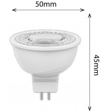 4.8w 12Vac/dc LED Spotlight GU5.3 MR16 2700K, 345lm, non-dimmable