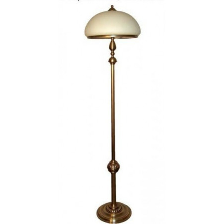 Solid Brass Floor Lamp 3 E27 160cm Ecru, Solid Brass Floor Lamp