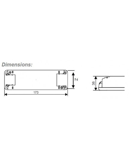 0 - 60W 12Vdc Dimmable (trailing edge) Electronic Transformer for LEDs, TE60W-DIMM-LED-12V 0 - 60W 12Vdc Dimmable (trailing edge) Electronic Transformer for LEDs, TE60W-DIMM-LED-12V