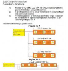 0 - 60W 12Vdc Dimmable (trailing edge) Electronic Transformer for LEDs, TE60W-DIMM-LED-12V 0 - 60W 12Vdc Dimmable (trailing edge) Electronic Transformer for LEDs, TE60W-DIMM-LED-12V