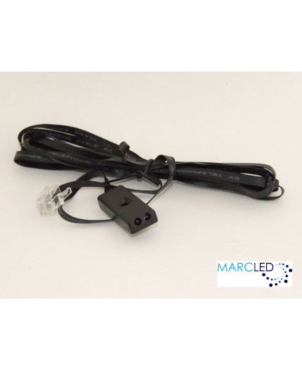 Infra-red sensor F03, surface mounted, 2 m lead, black, Elektra Infra-red sensor F03, surface mounted, 2 m lead, black, Elektra