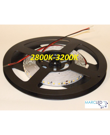 24VDC LED Flexible Strip 2800K-3200K SMD2835, IP20, 5m a roll  (80W, 600LEDs)