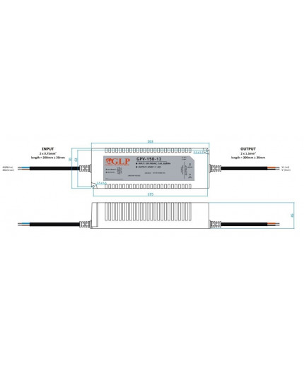 120W 12Vdc Single Output LED Driver, GPV-150-12, 5 years warranty, TÜV certificate 120W 12Vdc Single Output LED Driver, GPV-150-12, 5 years warranty, TÜV certificate