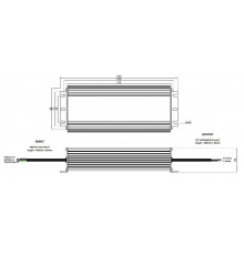 200W 12Vdc Single Output Switching LED Power Supply with PFC Function 200W 12Vdc Single Output Switching LED Power Supply with PFC Function