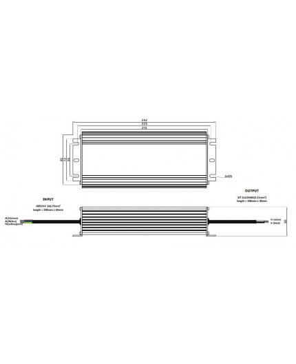 200W 12Vdc Single Output Switching LED Power Supply with PFC Function 200W 12Vdc Single Output Switching LED Power Supply with PFC Function