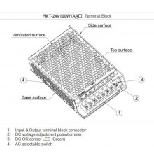 100W 12Vdc Delta Enclosed Panel Mount LED Power Supply 100W 12Vdc Delta Enclosed Panel Mount LED Power Supply