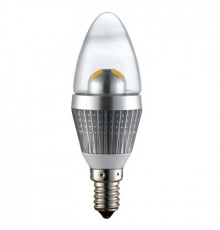 3W E14 LED Lamp, Clear Candle Bulb, Warm White, Dimmable