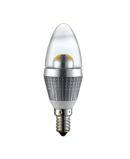 3W E14 LED Lamp, Clear Candle Bulb, Warm White, Dimmable 3W E14 LED Lamp, Clear Candle Bulb, Warm White, Dimmable