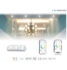 Remote Control and CV Receiving controller for CCT changeable LED strip 2700K-6500K Remote Control and CV Receiving controller for CCT changeable LED strip 2700K-6500K