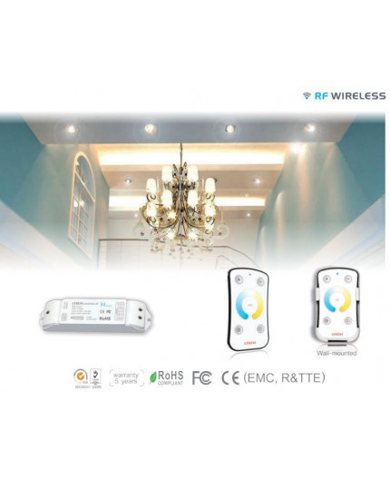 Remote Control and CV Receiving controller for CCT changeable LED strip 2700K-6500K Remote Control and CV Receiving controller for CCT changeable LED strip 2700K-6500K