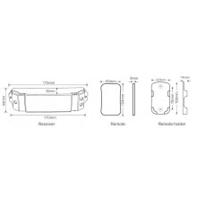 Remote Control and CV Receiving controller for CCT changeable LED strip 2700K-6500K Remote Control and CV Receiving controller for CCT changeable LED strip 2700K-6500K