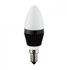 3W E14 LED Lamp, Milky Candle Bulb, Warm White, Dimmable, FCB