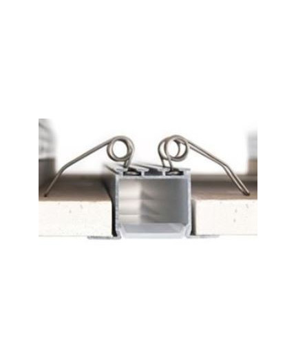 2m ceiling LED aluminium extrusion C2 anodized/ silver, with diffuser 2m ceiling LED aluminium extrusion C2 anodized/ silver, with diffuser