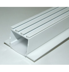 3m / 3000mm C2 ceiling LED aluminium extrusion (painted / white), set with diffuser