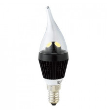 3W E14 LED Lamp, Clear Flame Bulb, Warm White, Dimmable, CFB