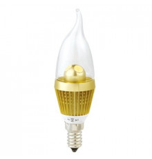 3W E14 LED Lamp, Clear Flame Bulb, Warm White, Dimmable, DL