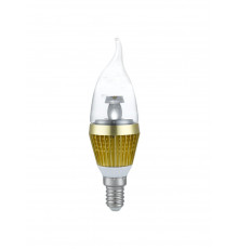 3W E14 LED Lamp, Clear Flame Bulb, Warm White, Dimmable, DLP