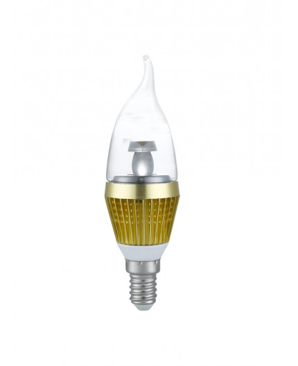 3W E14 LED Lamp, Clear Flame Bulb, Warm White, Dimmable, DLP 3W E14 LED Lamp, Clear Flame Bulb, Warm White, Dimmable, DLP