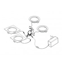 LED Under Cabinet Lights, 1.3W DC12V, SMD, Warm White, 82lm - iPuck(3) LED Under Cabinet Lights, 1.3W DC12V, SMD, Warm White, 82lm - iPuck(3)