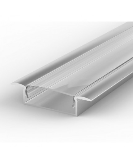EW1 1m / 1000mm recessed LED aluminium extrusion 30mm x 9mm with high quality diffuser EW1 1m / 1000mm recessed LED aluminium extrusion 30mm x 9mm with high quality diffuser