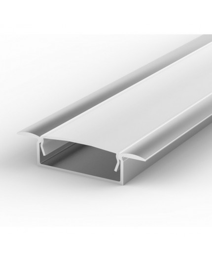 EW1 1m / 1000mm recessed LED aluminium extrusion 30mm x 9mm with high quality diffuser EW1 1m / 1000mm recessed LED aluminium extrusion 30mm x 9mm with high quality diffuser
