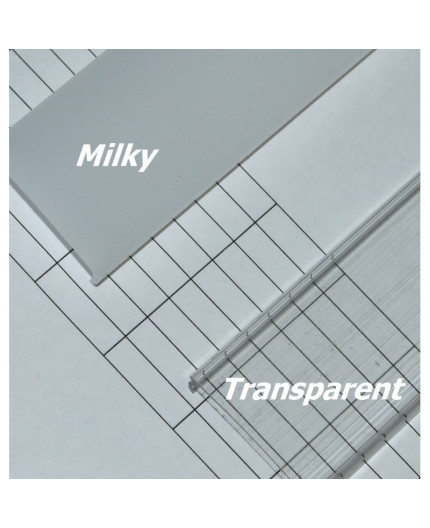 EW2 1m / 1000mm high U-profile 30mm x 10mm with high quality diffuser EW2 1m / 1000mm high U-profile 30mm x 10mm with high quality diffuser