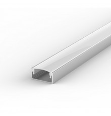 EH2 1m / 1000mm LED aluminium extrusion 15mm x 15mm with high quality diffuser and end caps (option)
