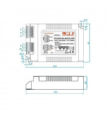 42W 350mA LED power  supply, GPF-40D-350, 3 in 1 dimming function, PFC function, 5 years warranty