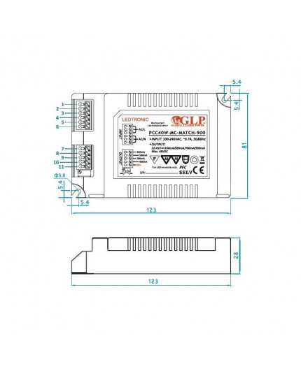 42W 350mA LED power supply, GPF-40D-350, 3 in 1 dimming function, PFC function, 5 years warranty 42W 350mA LED power supply, GPF-40D-350, 3 in 1 dimming function, PFC function, 5 years warranty