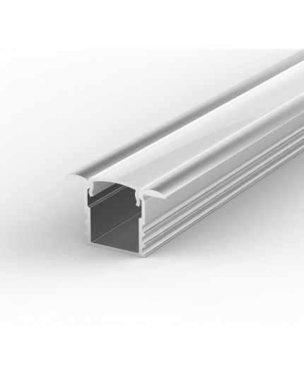 EH1 1m / 1000mm recessed LED aluminium extrusion 15.4mm x 14.5mm with high quality diffuser and end caps (option) EH1 1m / 1000mm recessed LED aluminium extrusion 15.4mm x 14.5mm with high quality diffuser and end caps (option)