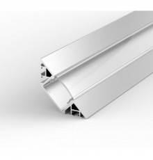 EH3 1m / 1000mm corner LED aluminium extrusion with high quality diffuser and end caps (option)